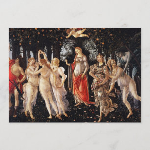 Convites de Botticelli Primavera