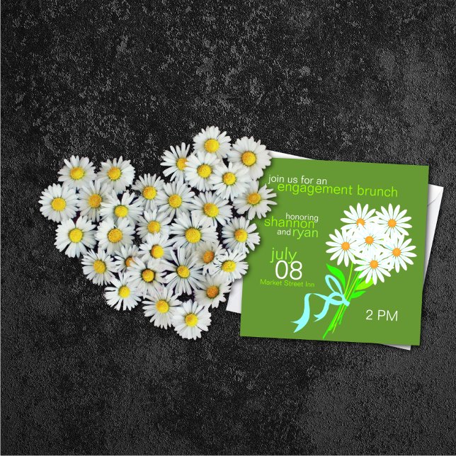 Convites de Brunch de noivado {Green} (Criador carregado)