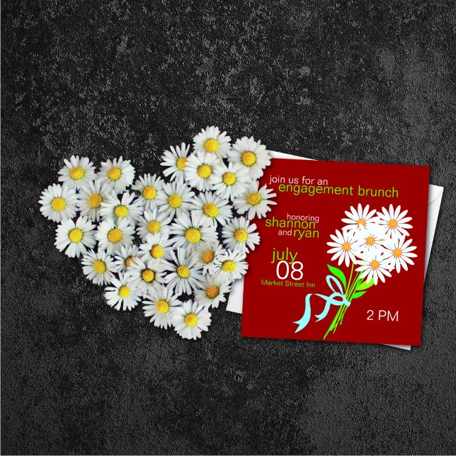 Convites de Brunch de noivado {Red} (Criador carregado)