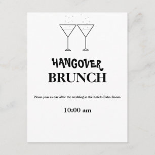 Convites de "Brunch Pós Ressaca"