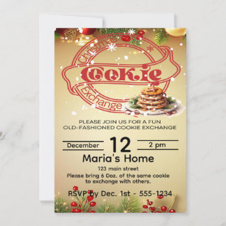 Convites de Cartões para Festa de Troca de Biscoit