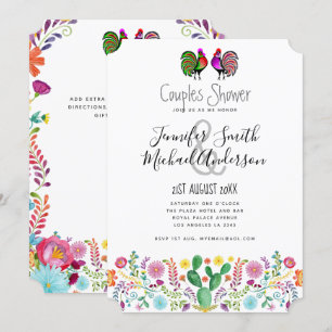 Convites de Casal Fiesta Folclore Flores Arte