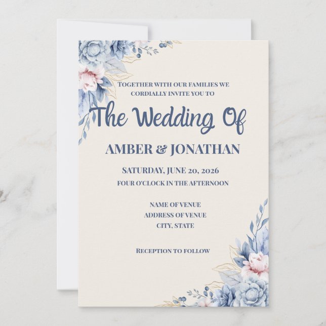 Convites de Casamento  (Frente)