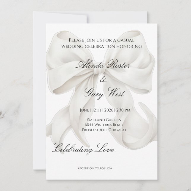 Convites de casamento (Frente)
