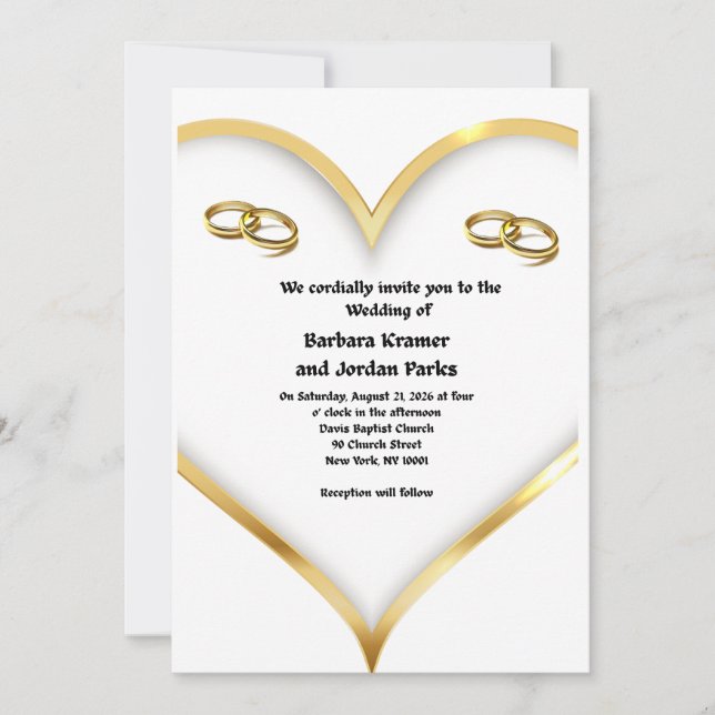 Convites de Casamento (Frente)