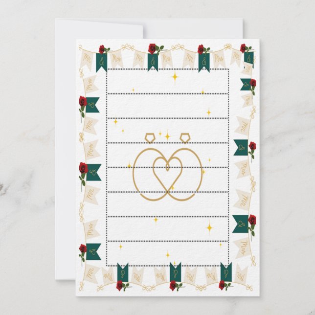 convites de casamento (Frente)