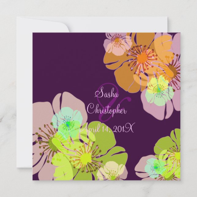 CONVITES DE CASAMENTO ALOHA/LUAU/ANTECEDENTES (Frente)