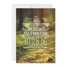 convites de casamento ao ar livre