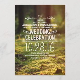 convites de casamento ao ar livre