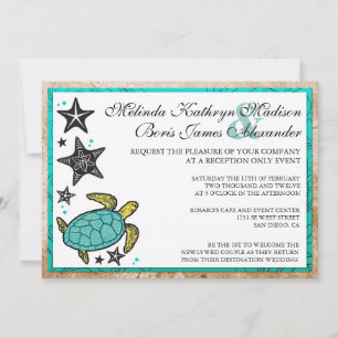 Convites de Casamento Apenas para Recepção de Pr