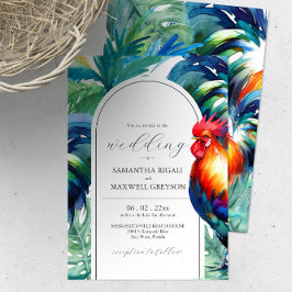 Convites de Casamento Aquarela Key West Flórida