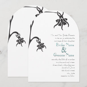 Convites de Casamento Art Deco Christian Die Cut