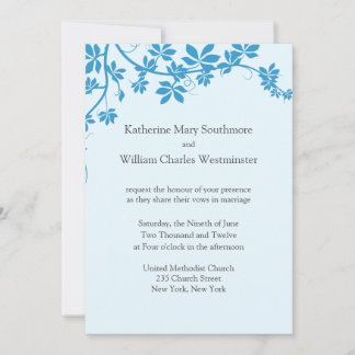 Convites de Casamento Azul