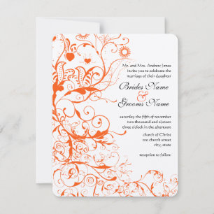 Convites de Casamento Birds & Swirls