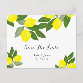 Convites de casamento Boho Lemon Save The Date