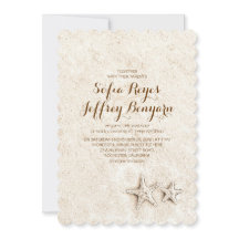 Convites de casamento casuais elegantes de praia