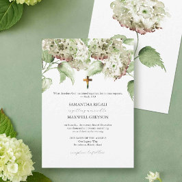 Convites de Casamento Católicos com Hortênsias Ver