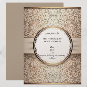 Convites de Casamento Champagne Chiques
