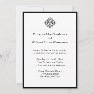 Convites de Casamento Chic