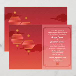 Convites de casamento Chineses Tradicionais