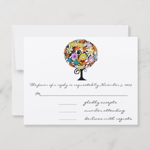 Convites de Casamento Círculo de Amor Floresta Mág