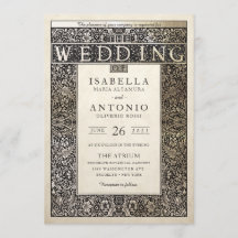 Convites de Casamento | Coleção de Champanhe de Iv