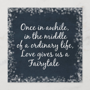 Convites de Casamento com Citação de Amor