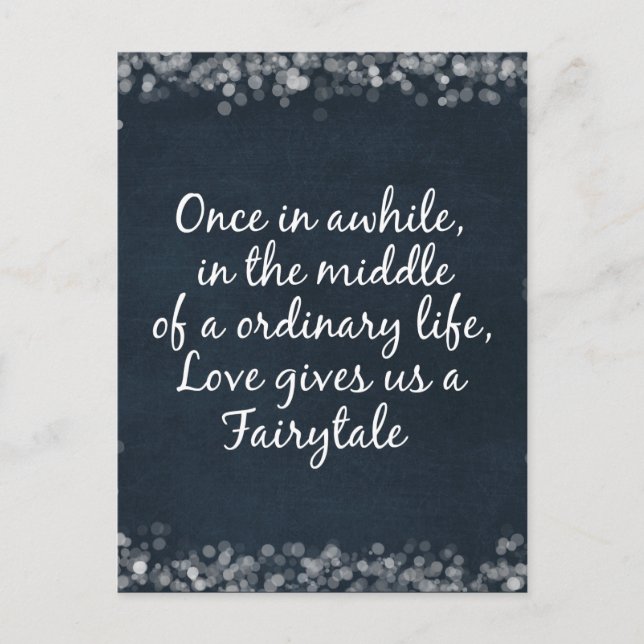 Convites de Casamento com Citação de Amor (Frente)