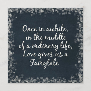 Convites de Casamento com Citação de Amor