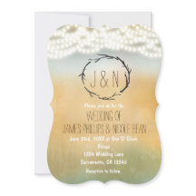 Convites de Casamento com Coroa de Galhos Rústicos