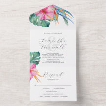 Convites de Casamento com Destino de Cartão RSVP