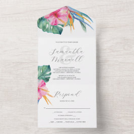 Convites de Casamento com Destino de Cartão RSVP