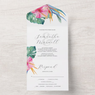 Convites de Casamento com Destino de Cartão RSVP
