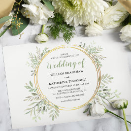 Convites de Casamento com Elementos Botânicos Eleg