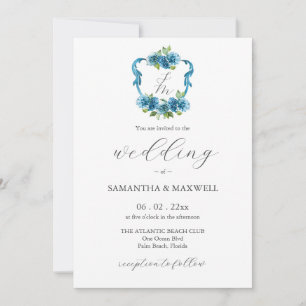 Convites de Casamento com Monograma e Foto de Hort