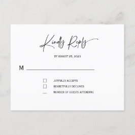 Convites de Casamento com rsvp