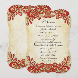 Convites de Casamento Cores Paisley Peacock