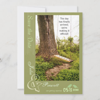 Convites de Casamento Country Tree n Swing Save th
