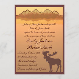 Convites de casamento da reflexão do lago dos