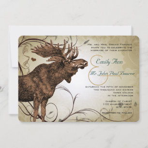 Convites de Casamento de Alce Vintage
