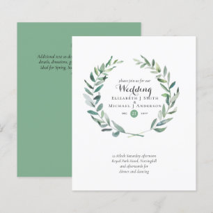 Convites de casamento de Azeitona Verde do Orçamen