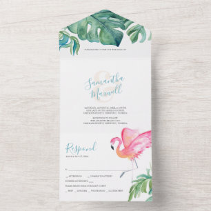 Convites De Casamento De Cobras De Cótea Tropical
