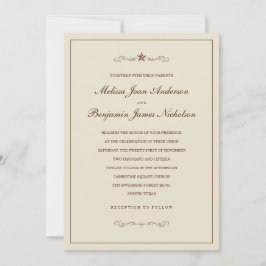 Convites De Casamento De Estrelas Ocidentais Com F