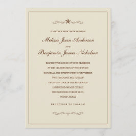 Convites De Casamento De Estrelas Ocidentais Com F