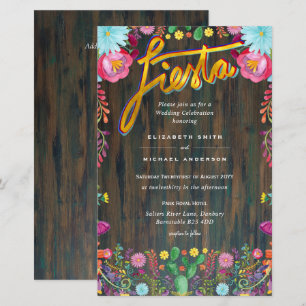 CONVITES DE CASAMENTO de Flores de Folhas FIESTA