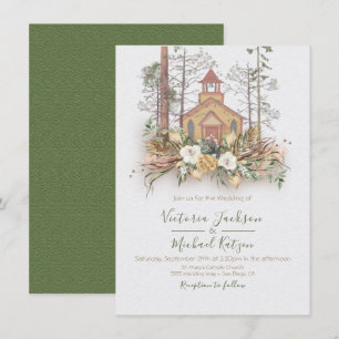Convites de Casamento de Floresta da Floresta Wood