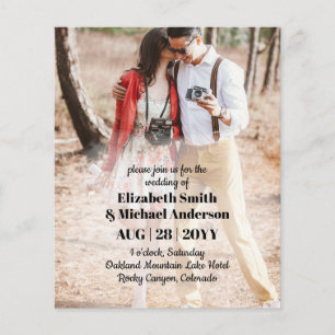 Convites de Casamento de FOTO de Orçamento