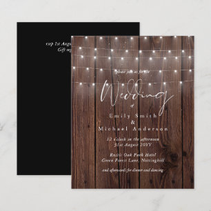 CONVITES DE CASAMENTO de Luzes Russas de Woodland