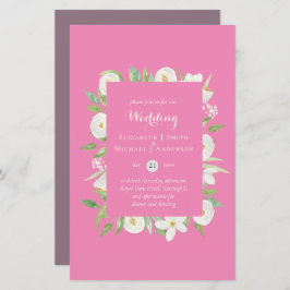 Convites de casamento de Orçamento da Magnolia Mau