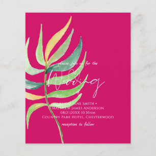 Convites de casamento de Orçamento de LEAF TROPIC